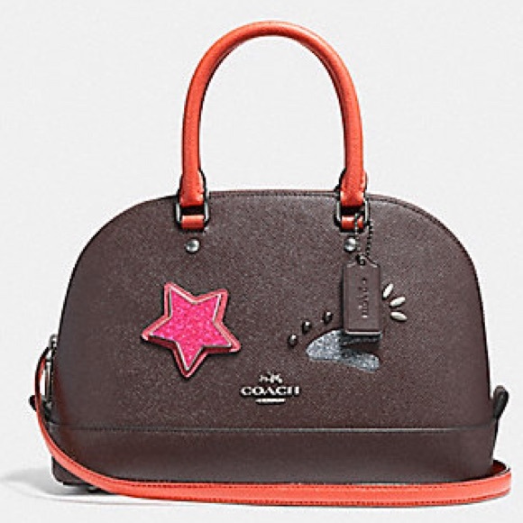 Coach Handbags - Coach Mini Sierra Star & Wink Emoji Satchel